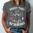Muay Thai France French Flag Martial Arts Thai Boxing Coach Unisex Jersey T-Shirt Muay Thai France French Flag Martial Arts Thai Boxing Coach Unisex Jersey T-Shirt