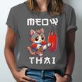 Muay Thai Meow Thai & Thai Boxing Muay Thai Cat Unisex Jersey T-Shirt Muay Thai Meow Thai & Thai Boxing Muay Thai Cat Unisex Jersey T-Shirt