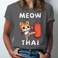 Muay Thai Meow Thai Thai Boxing For Boys Muay Thai Cat Unisex Jersey T-Shirt