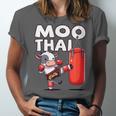Muay Thai Moo Thai Thai Boxing For Youth Muay Thai Cow Unisex Jersey T-Shirt Muay Thai Moo Thai Thai Boxing For Youth Muay Thai Cow Unisex Jersey T-Shirt