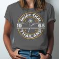 Muay Thai Thailand Fighter Fighting Combat 1969 Thai Boxing Unisex Jersey T-Shirt