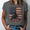 Patriotic Drum Kit Silhouette American Flag Unisex Jersey T-Shirt Patriotic Drum Kit Silhouette American Flag Unisex Jersey T-Shirt