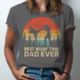 Retro Vintage Best Muay Thai Dad Ever Father's Day Unisex Jersey T-Shirt