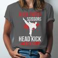 Rock Paper Scissors Head Kick I Win Muay Thai Unisex Jersey T-Shirt