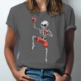 Skeleton Muay Thai Halloween Kickboxing MMA Fighter Costume Unisex Jersey T-Shirt