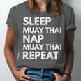 Sleep Nap Muay Thai Repeat Lover Martial Arts Unisex Jersey T-Shirt