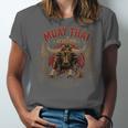 Vintage Muay Thai Dad Thai Boxing Fighter Father Buffalo Unisex Jersey T-Shirt