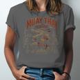 Vintage Muay Thai Wai Kru Thai Boxing Ritual Art Crocodile Unisex Jersey T-Shirt