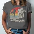 Women's Muay Thai Martial Arts Fighter Retro Vintage Sunset Graphic Unisex Jersey T-Shirt Women's Muay Thai Martial Arts Fighter Retro Vintage Sunset Graphic Unisex Jersey T-Shirt