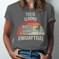 Women's Retro Muay Thai Martial Arts Fighter Graphic Unisex Jersey T-Shirt Women's Retro Muay Thai Martial Arts Fighter Graphic Unisex Jersey T-Shirt