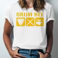Drum Kit Band Drumming Drumsticks Musical Drums Unisex Jersey T-Shirt Drum Kit Band Drumming Drumsticks Musical Drums Unisex Jersey T-Shirt
