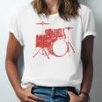 Drum Kit Drummer Band Musical Instrument Rock Music Unisex Jersey T-Shirt