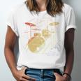 Drum Kit Retrowave Drums Unisex Jersey T-Shirt Drum Kit Retrowave Drums Unisex Jersey T-Shirt