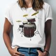 Drummer Drum Kit Raglan Baseball Tee Unisex Jersey T-Shirt Drummer Drum Kit Raglan Baseball Tee Unisex Jersey T-Shirt
