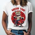 Meow Thai Funny Muay Thai And Cats Lover Unisex Jersey T-Shirt Meow Thai Funny Muay Thai And Cats Lover Unisex Jersey T-Shirt