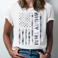 Muay Thai American Flag Camo Military Patriotic Unisex Jersey T-Shirt