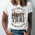 Muay Thai Fighter MMA Full Contact Retro Kickboxing Unisex Jersey T-Shirt Muay Thai Fighter MMA Full Contact Retro Kickboxing Unisex Jersey T-Shirt