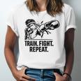 Train Fight Repeat Nak Muay Thai Boxing Fighter Raglan Baseball Tee Unisex Jersey T-Shirt Train Fight Repeat Nak Muay Thai Boxing Fighter Raglan Baseball Tee Unisex Jersey T-Shirt