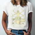 Vitruvian Drummer Drum Kit Music Lover Musician Men Raglan Baseball Tee Unisex Jersey T-Shirt Vitruvian Drummer Drum Kit Music Lover Musician Men Raglan Baseball Tee Unisex Jersey T-Shirt