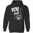 Drum Kit Drummer 81 Years 81st Birthday Men Women Unisex Hoodie, trending gift