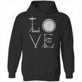 Drum Kit Love Illustration For Music Enthusiasts Unisex Hoodie, trending gift