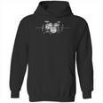 ECG Heartbeat Music Lovers Drumsticks Drum Kit Unisex Hoodie, trending gift ECG Heartbeat Music Lovers Drumsticks Drum Kit Unisex Hoodie, trending gift