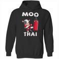 Moo Thai Muay Thai Thai Boxing For Kids Muay Thai Cow Unisex Hoodie, trending gift
