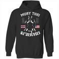 Muay Thai American Flag Martial Arts Thai Boxing Coach Unisex Hoodie, trending gift