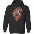 Muay Thai Fighter Teep Push Kick Minimal Line Art Clean Unisex Hoodie, trending gift
