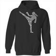 Muay Thai Martial Arts Typography Kickboxer Girls Kickboxing Unisex Hoodie, trending gift