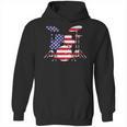 Women's American Flag Drum Kit Patriotic US Drum Art Unisex Hoodie, trending gift