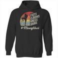 Women's Muay Thai Martial Arts Fighter Retro Vintage Sunset Graphic Unisex Hoodie, trending gift