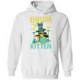 Cute Drummer Cat Drum Kitten Unisex Hoodie, trending gift