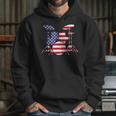 American Flag Drum Kit Patriotic US Drum Art Unisex Hoodie American Flag Drum Kit Patriotic US Drum Art Unisex Hoodie
