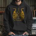 Awesome Orange Double Tiger Muay Thai Sak Yant Unisex Hoodie
