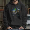 Drum Kit Percussionist Drummer Van Gogh Alien Playing Drums Unisex Hoodie Drum Kit Percussionist Drummer Van Gogh Alien Playing Drums Unisex Hoodie
