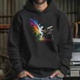 Drummer Silhouette Drum Kit Splatter Art Unisex Hoodie