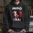 Moo Thai Muay Thai Thai Boxing For Kids Muay Thai Cow Unisex Hoodie