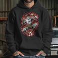 Muay Thai Elbow Strike Silhouette Minimal Clean Sport Unisex Hoodie