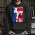 Muay Thai Fighter Retro Kickboxing Training MMA Unisex Hoodie