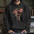 Muay Thai Fighter Southpaw Stance Minimal Silhouette Clean Unisex Hoodie