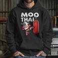 Muay Thai Moo Thai Thai Boxing For Youth Muay Thai Cow Unisex Hoodie