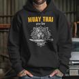 Muay Thai Sak Yant MMA Tattoo Tiger Lion Knife Martial Art Unisex Hoodie