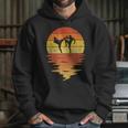 Muay Thai Shirt Retro Sunset 70s Vintage Muay Thai Unisex Hoodie