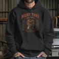 Retro Muay Thai Discipline Thai Boxing Warrior Art Unisex Hoodie