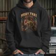 Vintage Muay Thai Flag Thailand Thai Boxing Fighter Unisex Hoodie