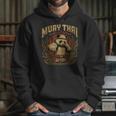 Vintage Muay Thai Gym Thai Boxing Training Fighter Panda Unisex Hoodie