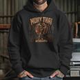 Vintage Muay Thai Wai Kru Thai Boxing Ritual Art Unisex Hoodie