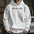 Minimalistic Drum Kit Minimal Raglan Baseball Tee Unisex Hoodie