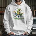 T-Rex Drumming With Drum Kit And Musical Notes Unisex Hoodie T-Rex Drumming With Drum Kit And Musical Notes Unisex Hoodie
